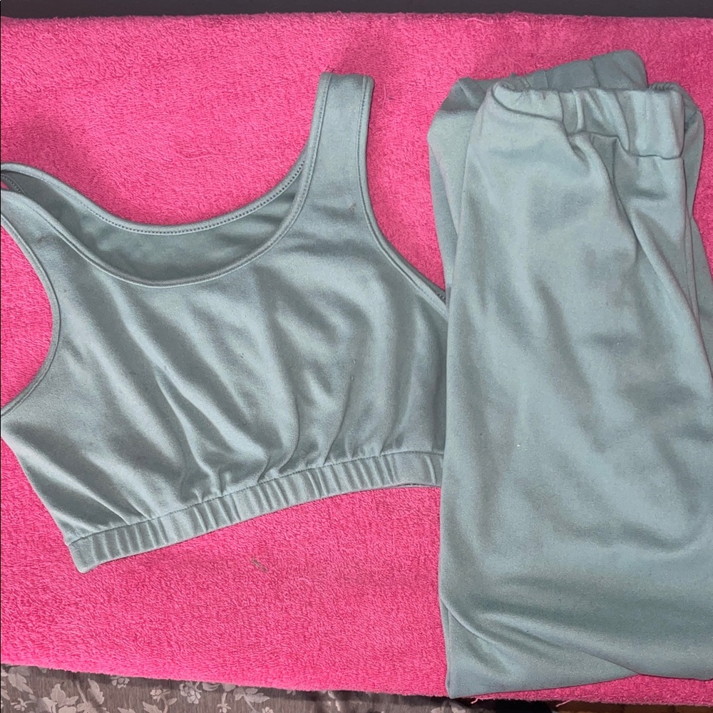 Fashion Nova Women's Sage Green Intimate Set